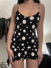 BXOXO - symmetrical Polka Dot Ruffle Mini Dress